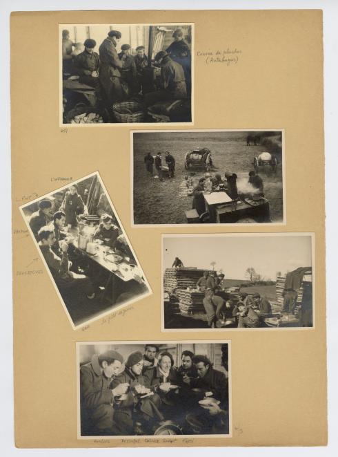 Photographies prises par René Basset aux Chantiers de la jeunesse