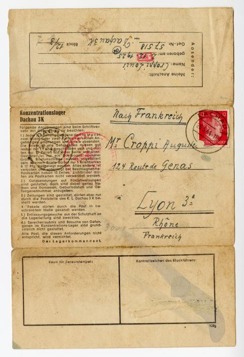 Lettre du 14 mai 1944