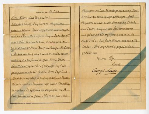 Lettre du 14 mai 1944