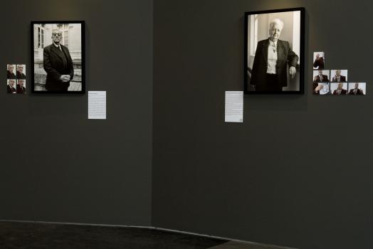 Exposition " Visages (du centre) d'histoire. Portraits de témoins par Frédéric Bellay" en 2009 au CHRD - © CHRD Lyon