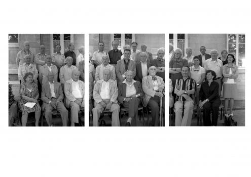 Photographie des 28 témoins au CHRD © Photo Frédéric Bellay, Collection du CHRD