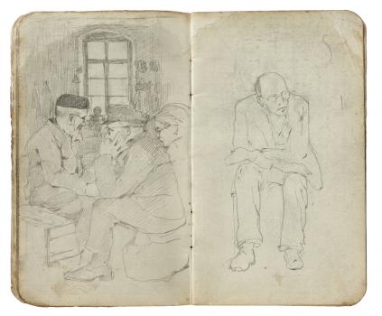 Carnet de dessins d'Arthur Goldschmidt, 1942-1945 - Collection du CHRD, fonds Georges-Arthur Goldschmidt, N° inv. Ar. 1626-73 © Pierre Verrier