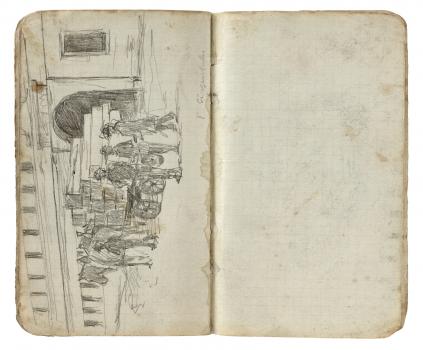 Carnet de dessins d'Arthur Goldschmidt, 1942-1945 - Collection du CHRD, fonds Georges-Arthur Goldschmidt, N° inv. Ar. 1626-73 © Pierre Verrier