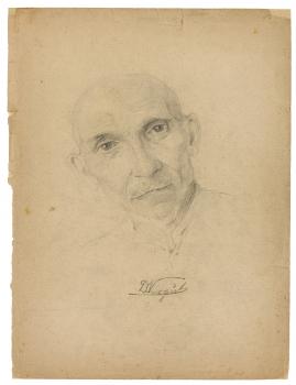 "Portrait d'un homme" d'Arthur Goldschmidt, 1942-1945 - Collection du CHRD, fonds Georges-Arthur Goldschmidt, N° Inv. Ar. 1626-13 © Pierre Verrier