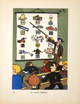 Planche 15 de "Sans Tickets" – Trente dessins sur les temps présents, par Pol Ferjac et Henri Monier, La corne d’abondance, 1943 - Collection Grenard © Pierre Verrier