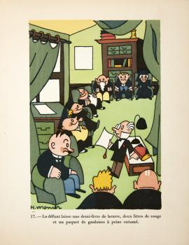 Planche 17 de "Sans Tickets" – Trente dessins sur les temps présents, par Pol Ferjac et Henri Monier, La corne d’abondance, 1943 - Collection Grenard © Pierre Verrier