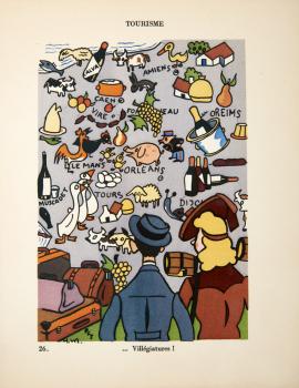 Planche 26 de "Sans Tickets" – Trente dessins sur les temps présents, par Pol Ferjac et Henri Monier, La corne d’abondance, 1943 - Collection Grenard © Pierre Verrier