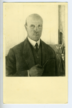 Autoportrait d’Arthur Goldschmidt, huile sur toile, s. d.