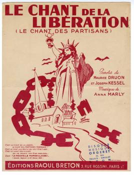 Partition musicale "le chant de la libération"