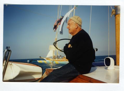 Jean-Pierre arpente inlassablement la Grèce et la Méditerranée, entre Grèce et Turquie, septembre 1991.