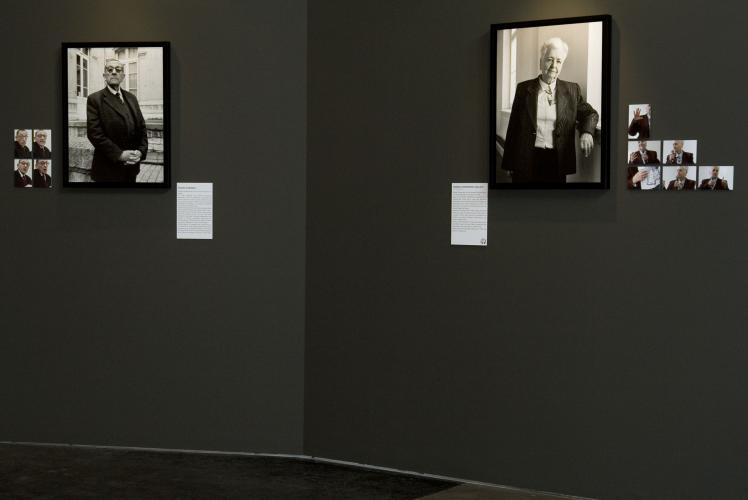 Exposition " Visages (du centre) d'histoire. Portraits de témoins par Frédéric Bellay" en 2009 au CHRD - © CHRD Lyon