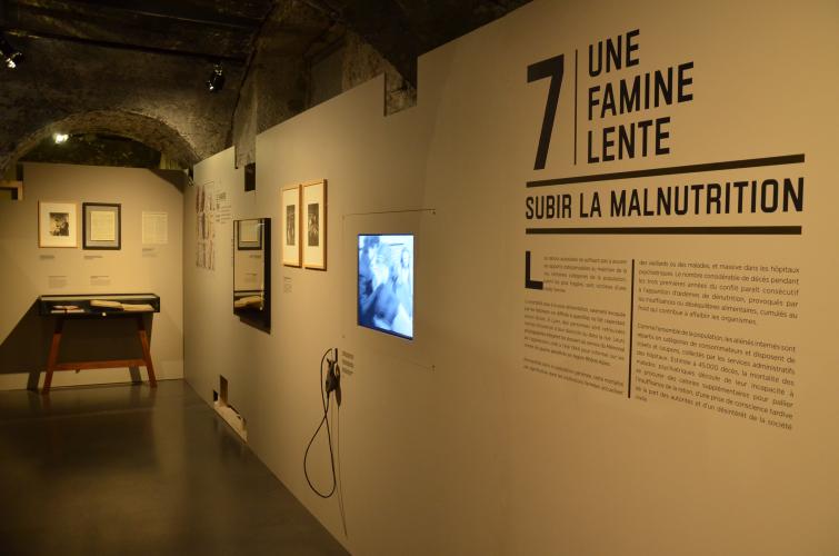 Exposition "Les jours sans. L'alimentation en temps de guerre" en 2017 au © CHRD