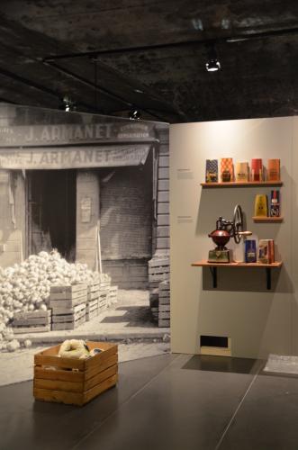 Exposition "Les jours sans. L'alimentation en temps de guerre" en 2017 au © CHRD