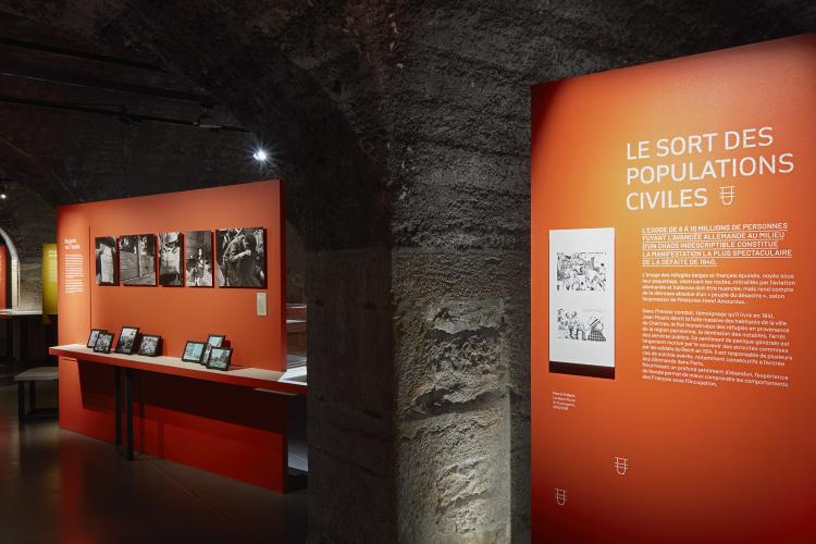 Exposition "Une étrange défaite ? Mai - juin 1940" en 2020 au CHRD - © Pierre Verrier, 2020