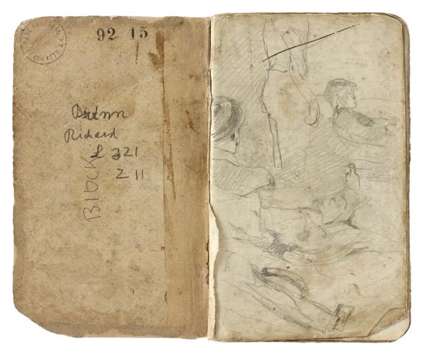 Carnet de dessins d'Arthur Goldschmidt, 1942-1945 - Collection du CHRD, fonds Georges-Arthur Goldschmidt, N° inv. Ar. 1626-73 © Pierre Verrier