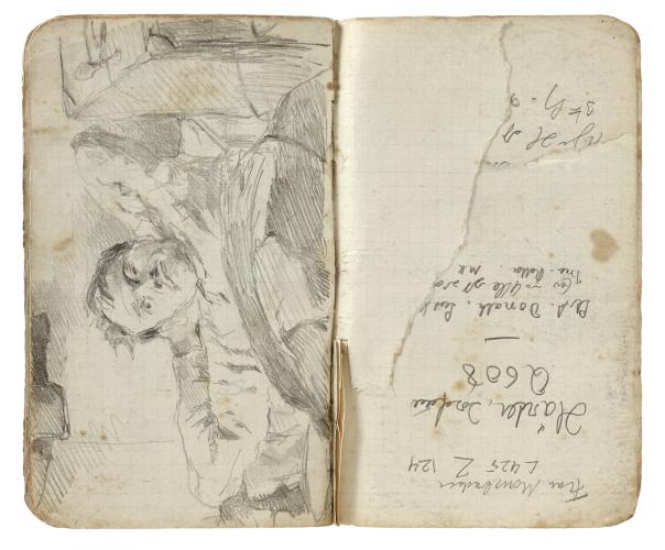 Carnet de dessins d'Arthur Goldschmidt, 1942-1945 - Collection du CHRD, fonds Georges-Arthur Goldschmidt, N° inv. Ar. 1626-73 © Pierre Verrier