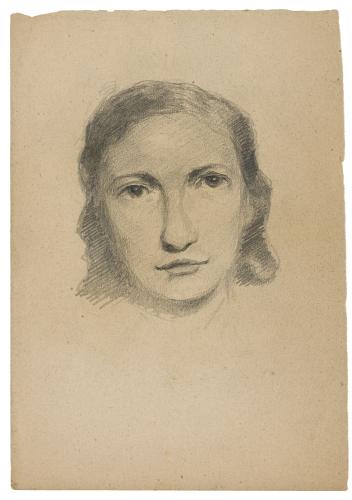 "Portrait d'une femme" par Arthur Goldschmidt, 1942-1945 - Collection du CHRD, fonds Georges-Arthur Goldschmidt, N° Inv. Ar. 1626-21 © Pierre Verrier