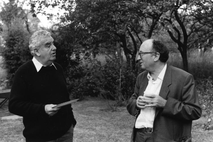 Jean-Pierre Vernant et Pierre Vidal-Naquet en 1986 - © Collection centre Louis Gernet