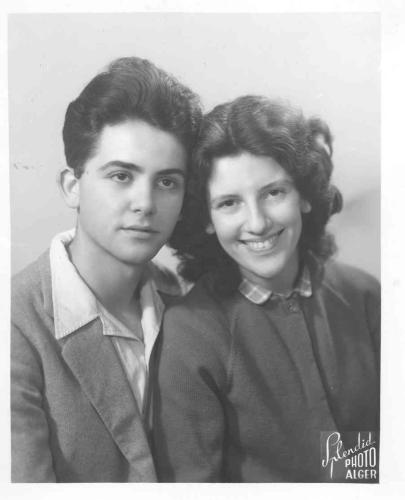 Portrait de Josette et Maurice Audin © Collection privée - Droits Réservés