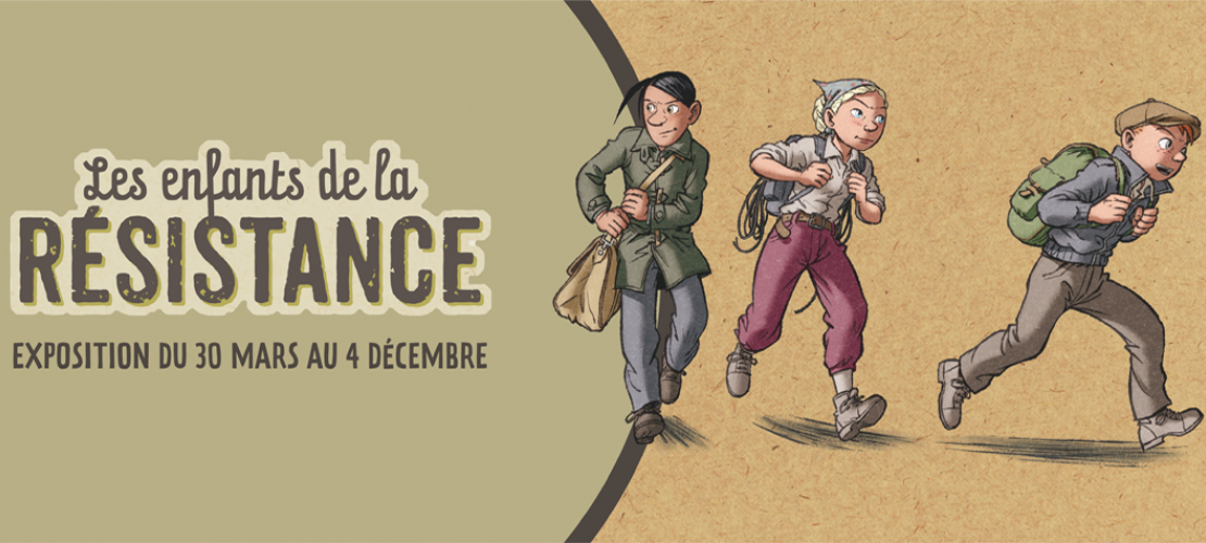 Affiche de l'exposition "Les enfants de la Résistance" présentée du 30 mars au 4 décembre 2022 au CHRD