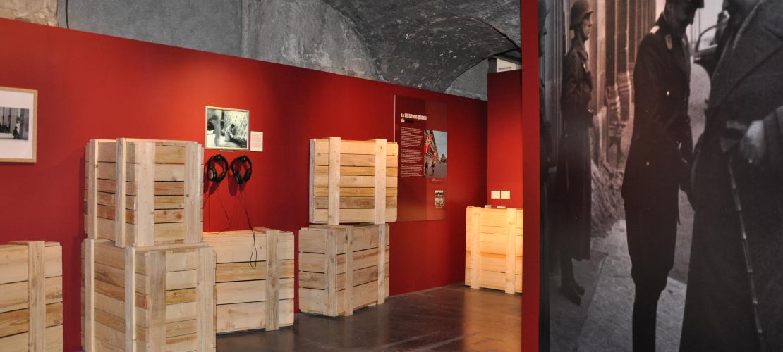 Exposition "La Dame du Jeu de Paume. Rose Valland sur le front de l'art" du 3 décembre 2009 au 2 mai 2010 au CHRD © Photo CHRD Lyon