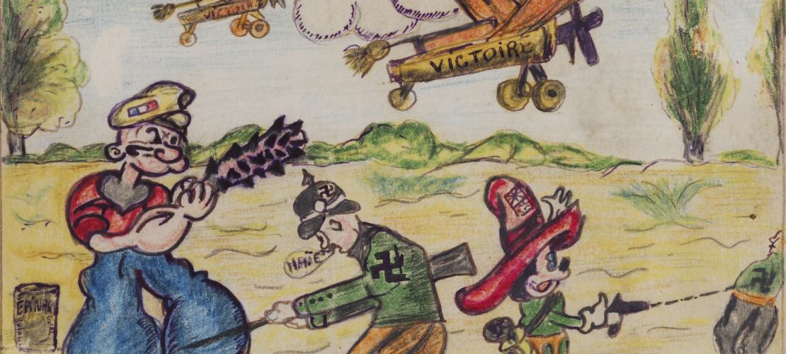 Scènes de la Résistance imaginées par les jeunes de l’Empire, exposition en 9 planches