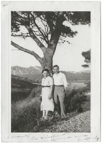 Jean Moulin et sa soeur, Laure Moulin © Collection Famille Escoffier