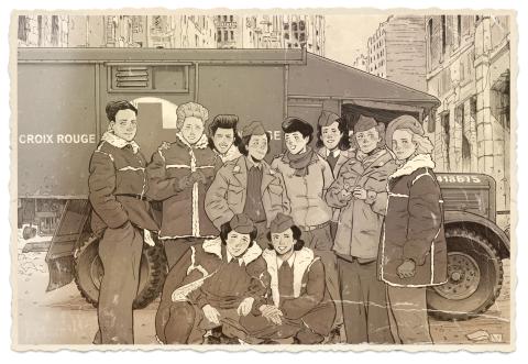 CHRDLyon_GroupeEscadronBleu_DessinPhoto